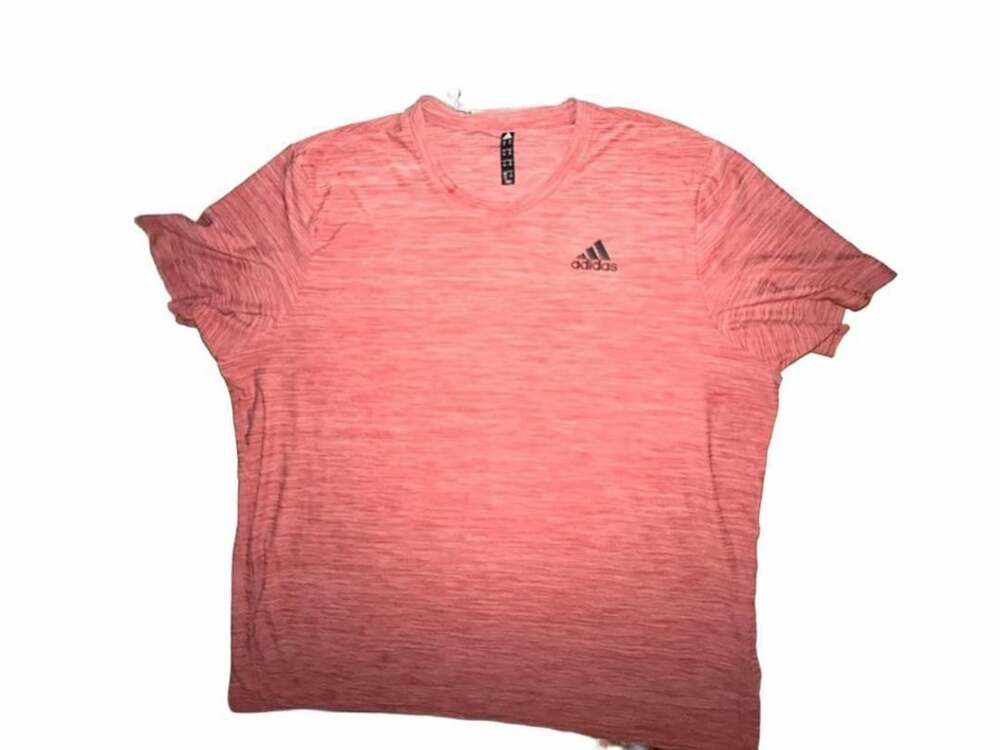 Adidas Sport T-Shirt Red Heathered Athletic Top